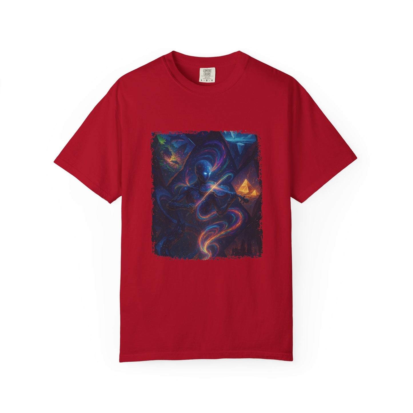 Cosmic Vibes Unisex T-shirt - Colorful Graphic Tee for Space Lovers