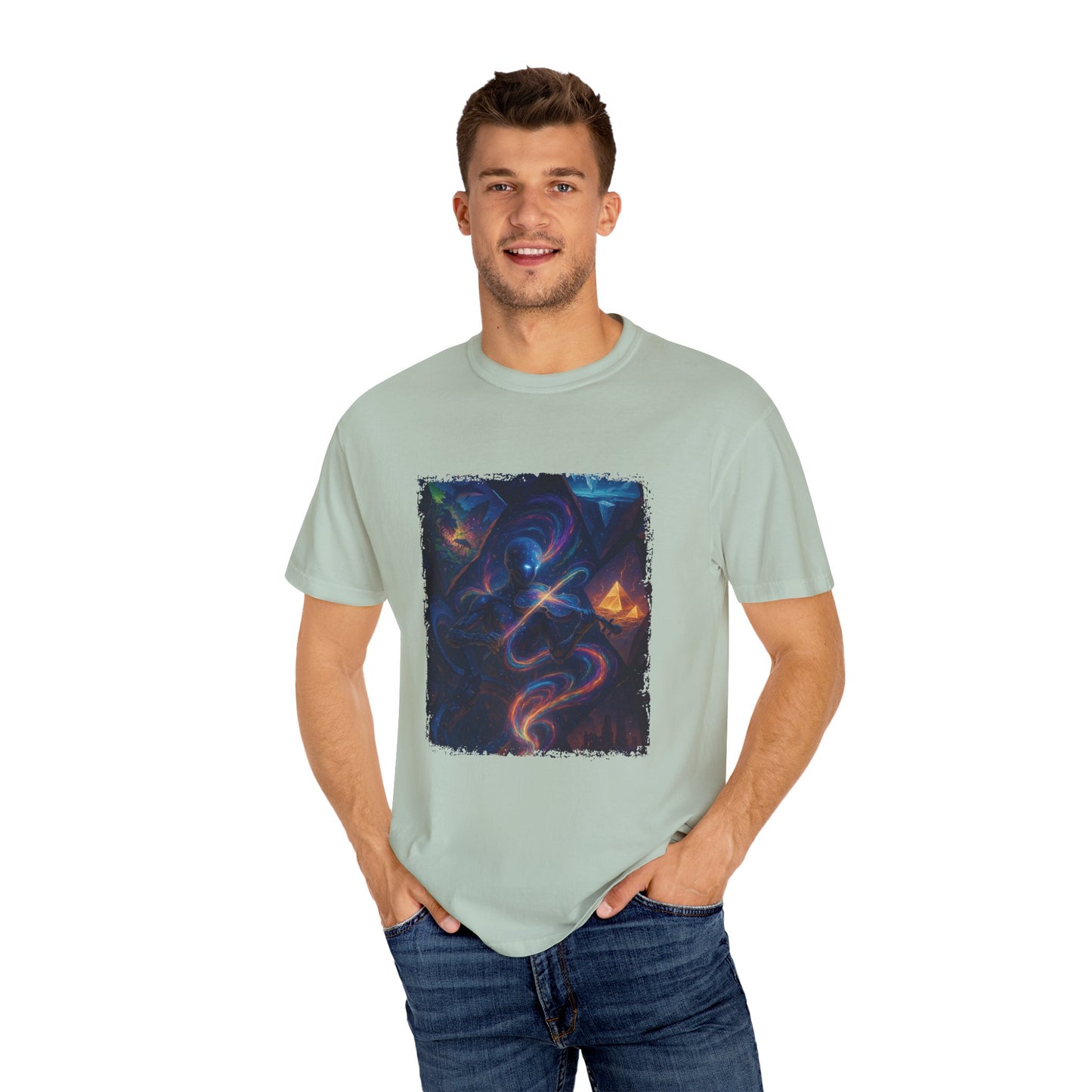Cosmic Vibes Unisex T-shirt - Colorful Graphic Tee for Space Lovers