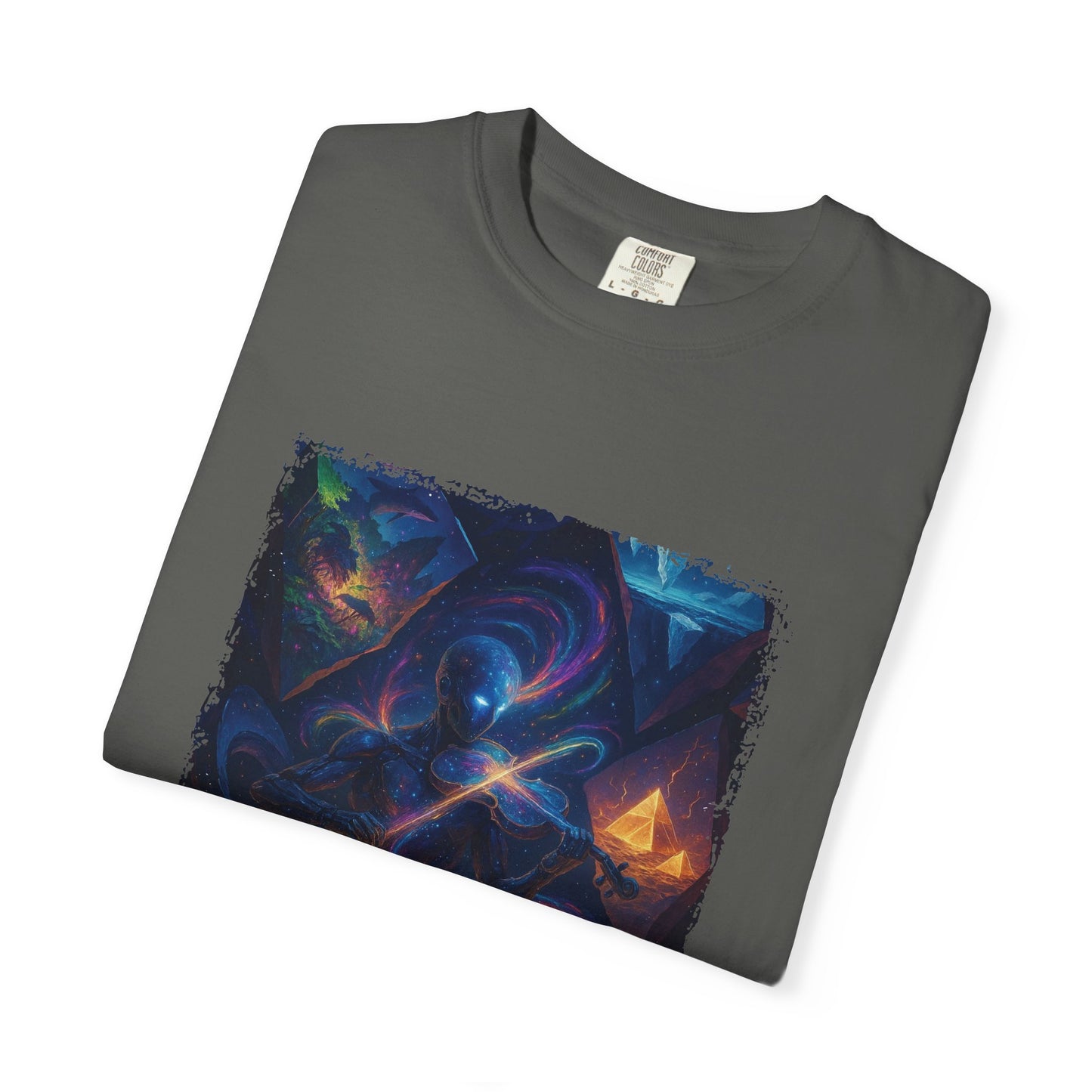 Cosmic Vibes Unisex T-shirt - Colorful Graphic Tee for Space Lovers