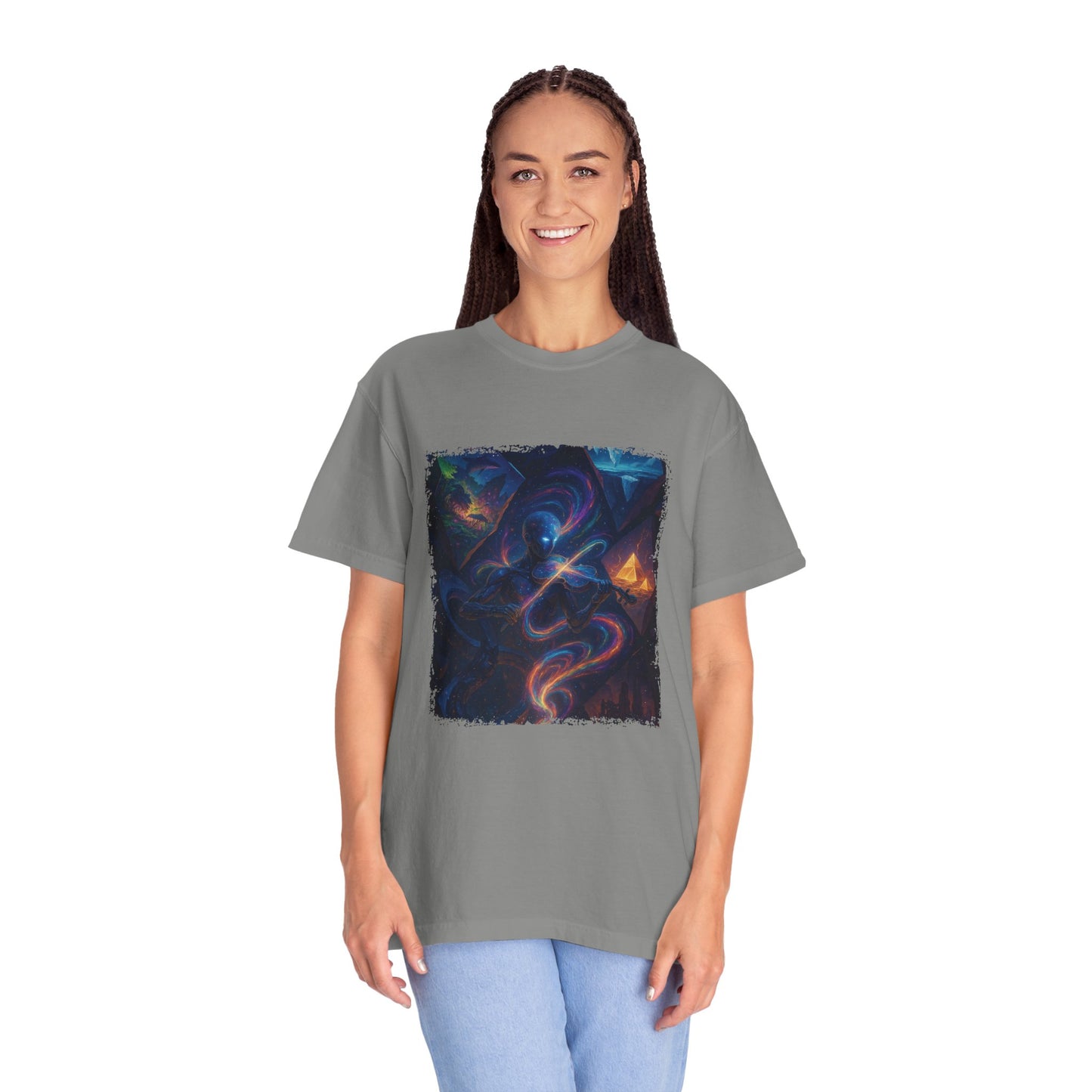 Cosmic Vibes Unisex T-shirt - Colorful Graphic Tee for Space Lovers