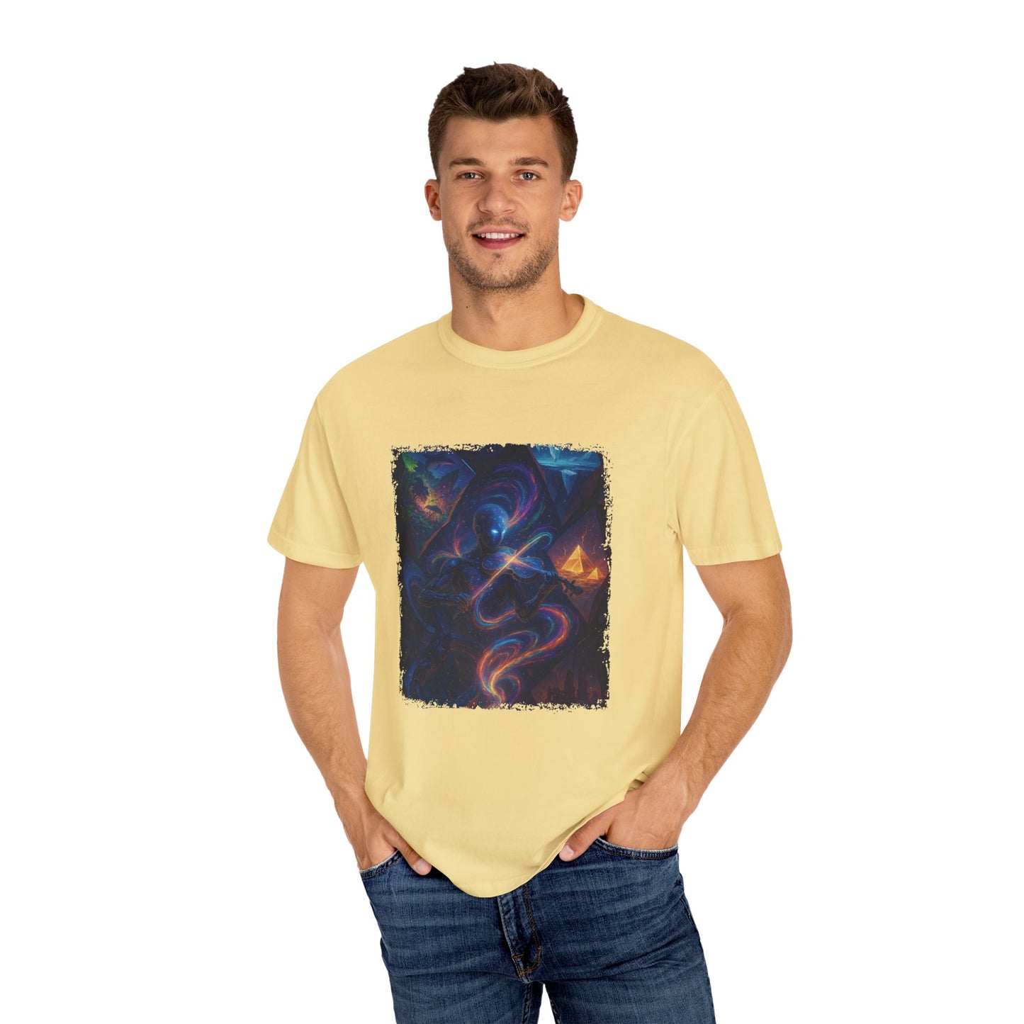 Cosmic Vibes Unisex T-shirt - Colorful Graphic Tee for Space Lovers