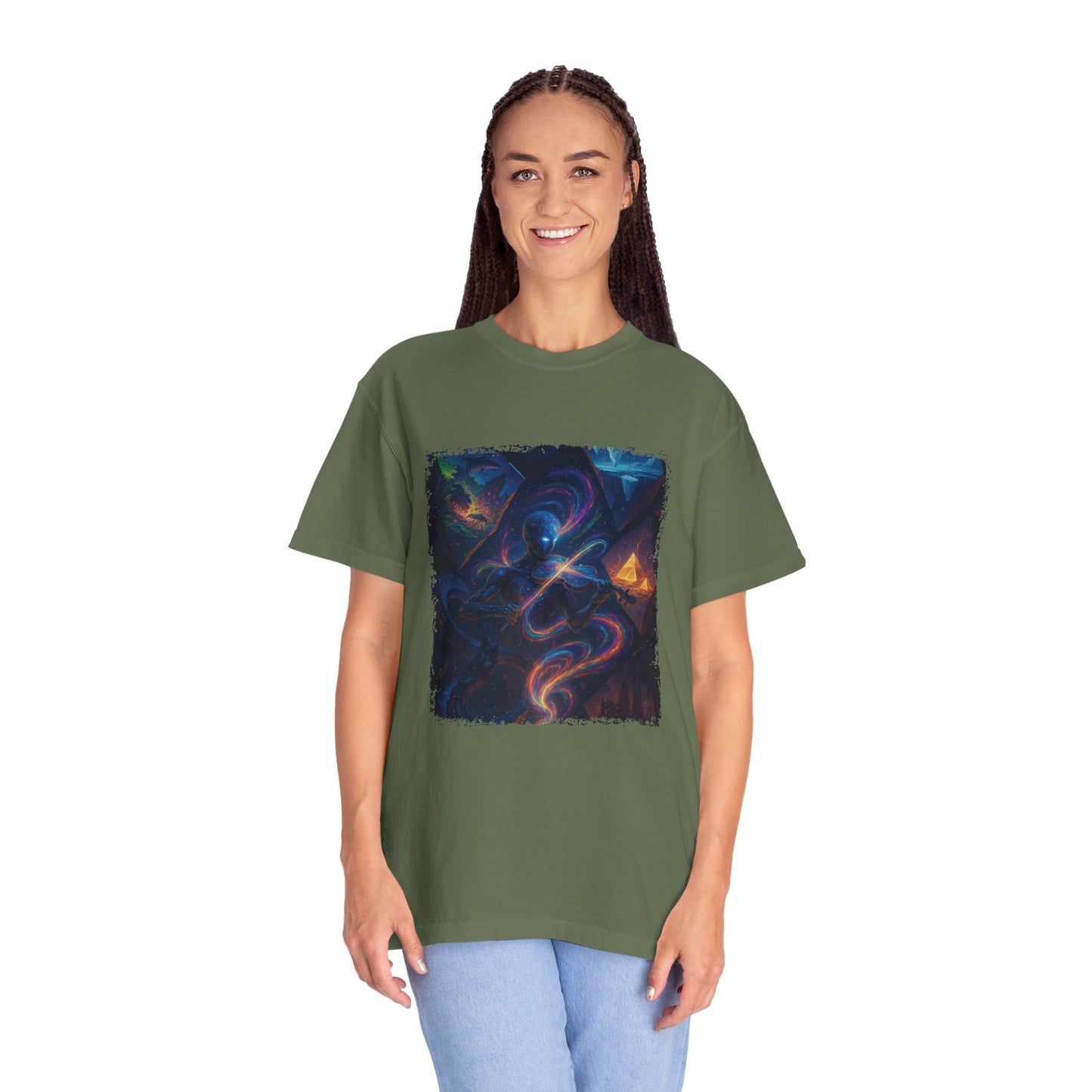 Cosmic Vibes Unisex T-shirt - Colorful Graphic Tee for Space Lovers